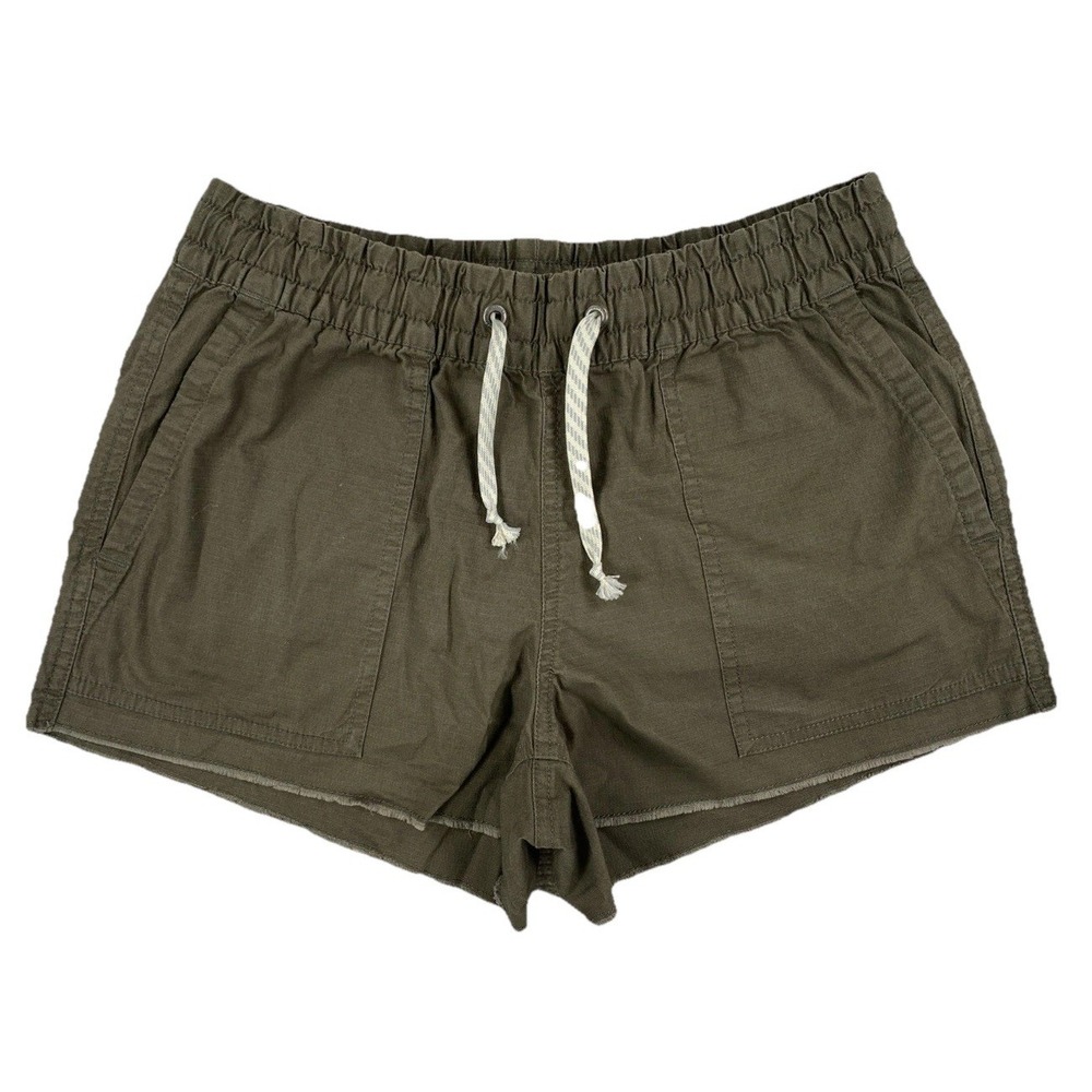 Vuori Ripstop Shorts Women's XS Green Raw Hem 3" Inseam - Picture 1 of 6